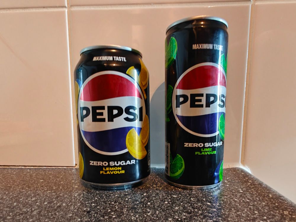 Pepsi Lemon flavor and Pepsi Lime flavor.