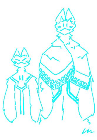 Left: 2-FLWR
Right: 15-Hibiscus

Both have very similar character design because of their Minecraft computer specs