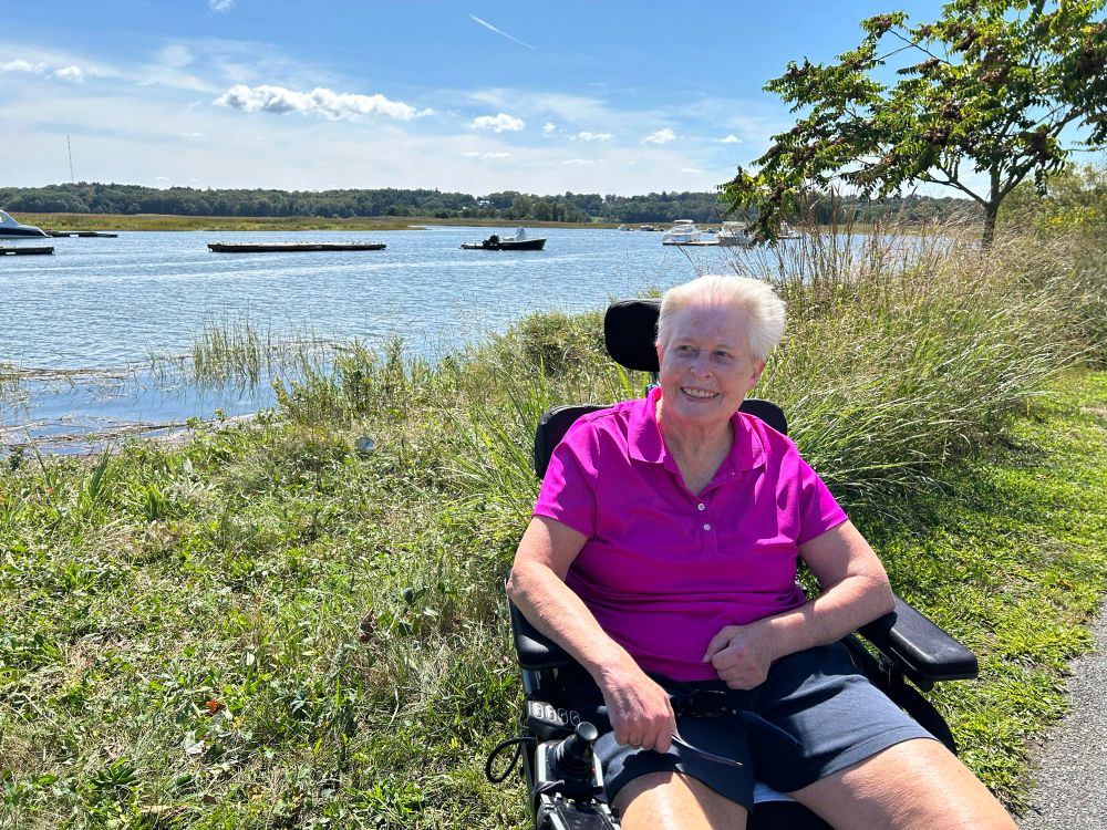 ‘If a bicycle can be ridden on a pathway, so can a wheelchair,’ says Jane McInerny. Amy Ellis Nutt photos

