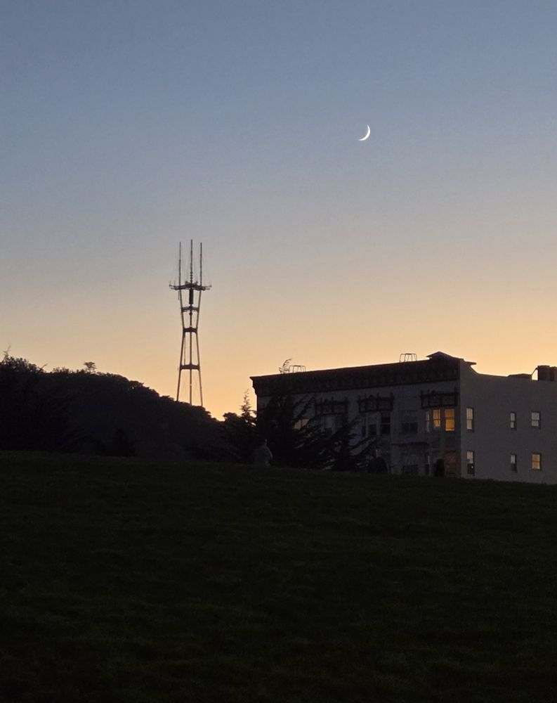 Sutro tower at sunset
