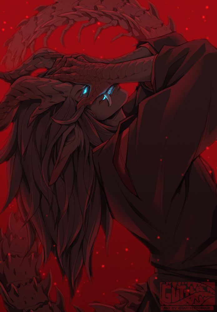 My demon OC, Paeloh, drawn in the leaned-back pose from the music video of Your Idol from kpop demon hunters. #art #ocs 🖌️
