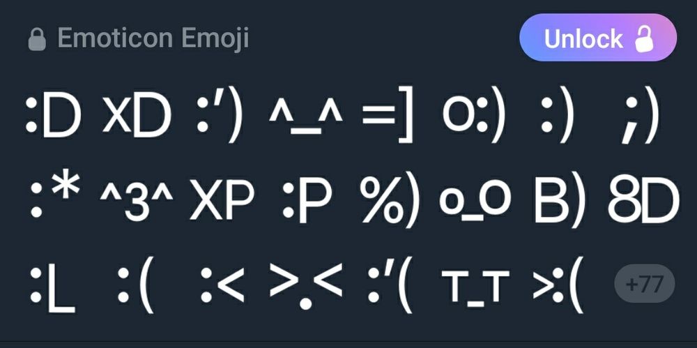 Emoticon emoji