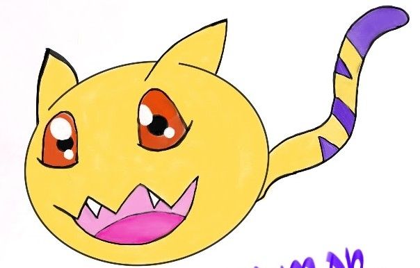 Fanart of Nyaromon from Digimon