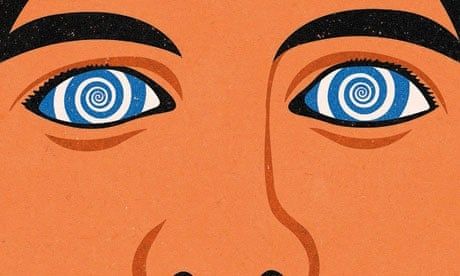 eyes with spirals in them