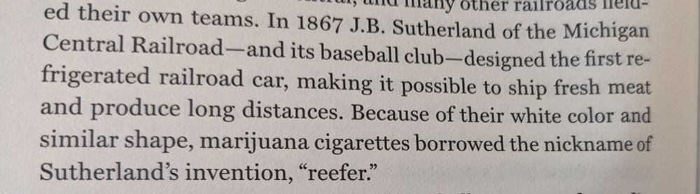 passage about invention of refrigerated railroad car