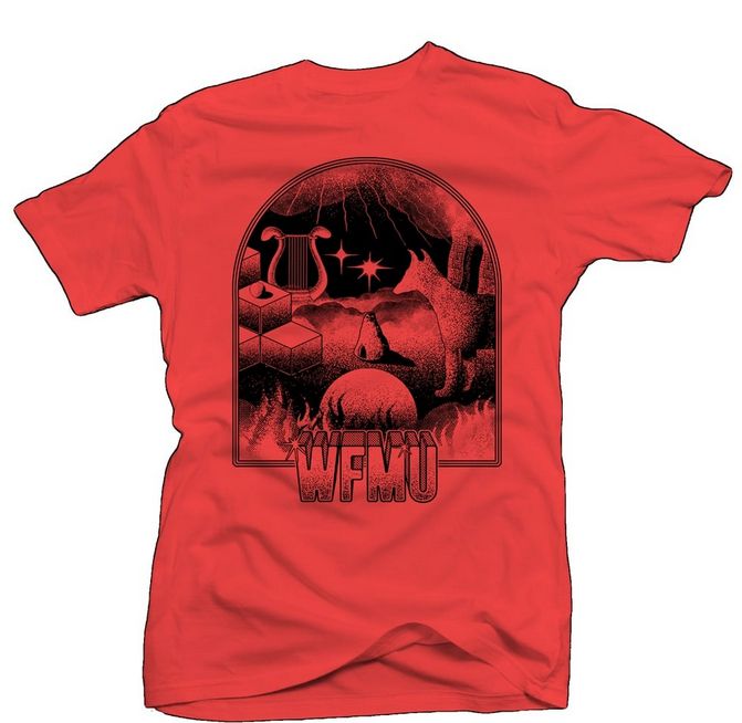 classical/mystical design on WFMU shirt