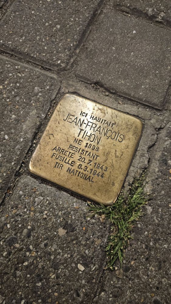Stolperstein für Jean-François Tihon