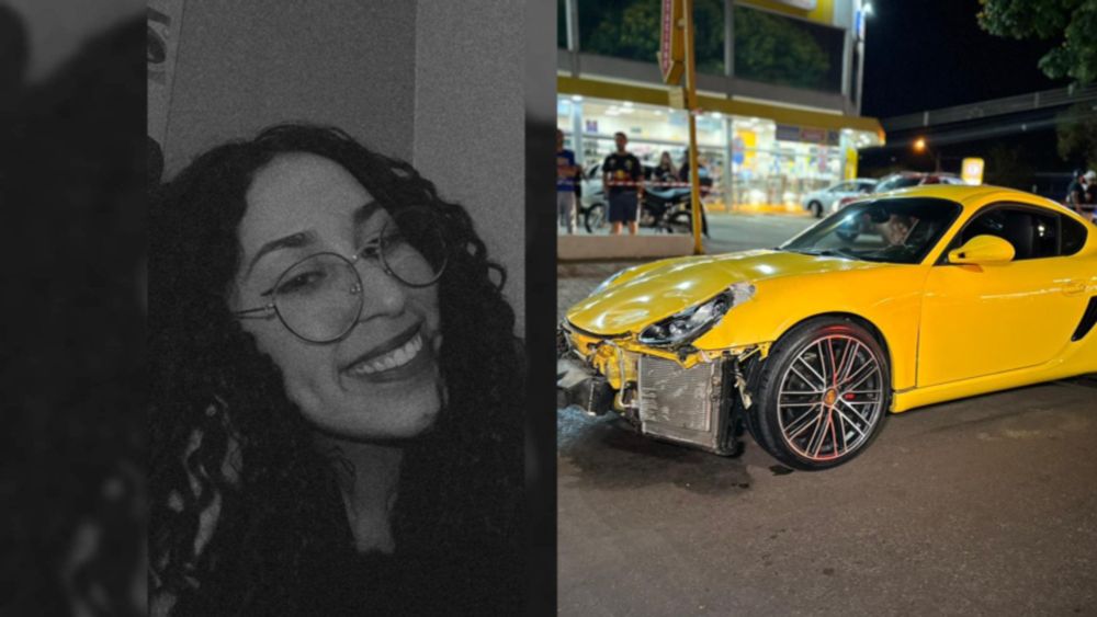 Jovem morre após Porsche cruzar o sinal fechado e atingir sua moto