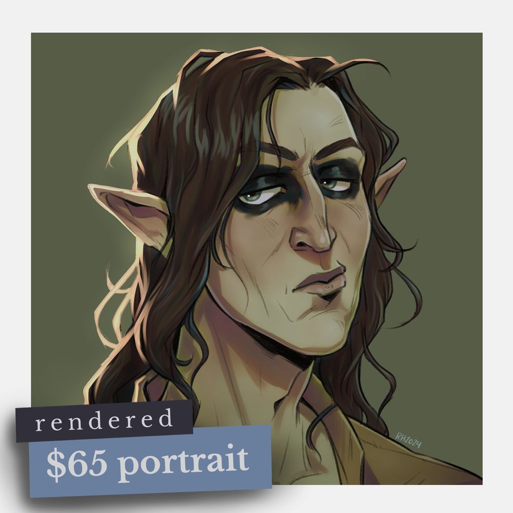 rendered $65 portrait