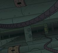 A sea of pipes and tubes receding into darkness