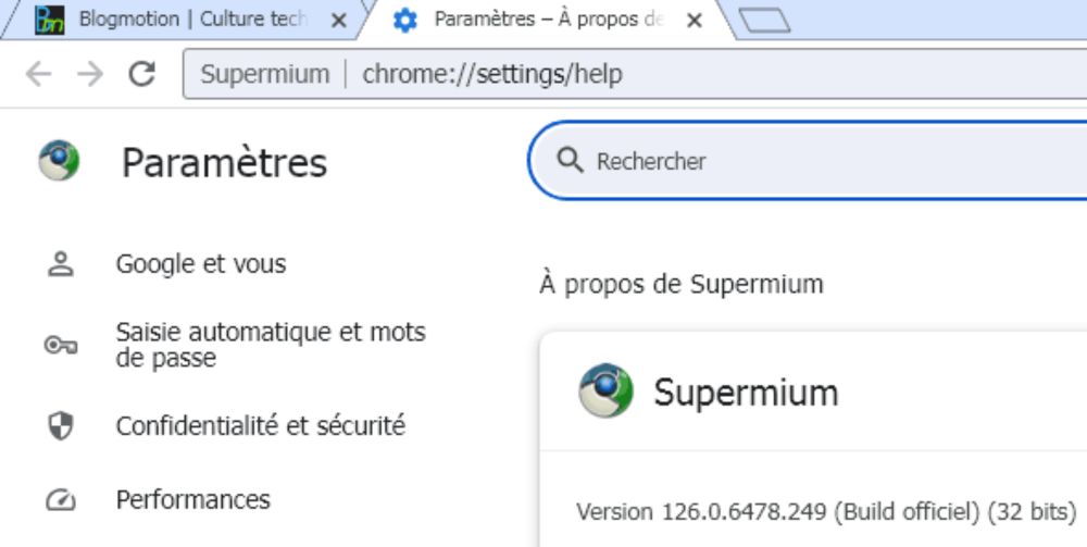 Supermium : surfer en 2024 avec Windows XP ?