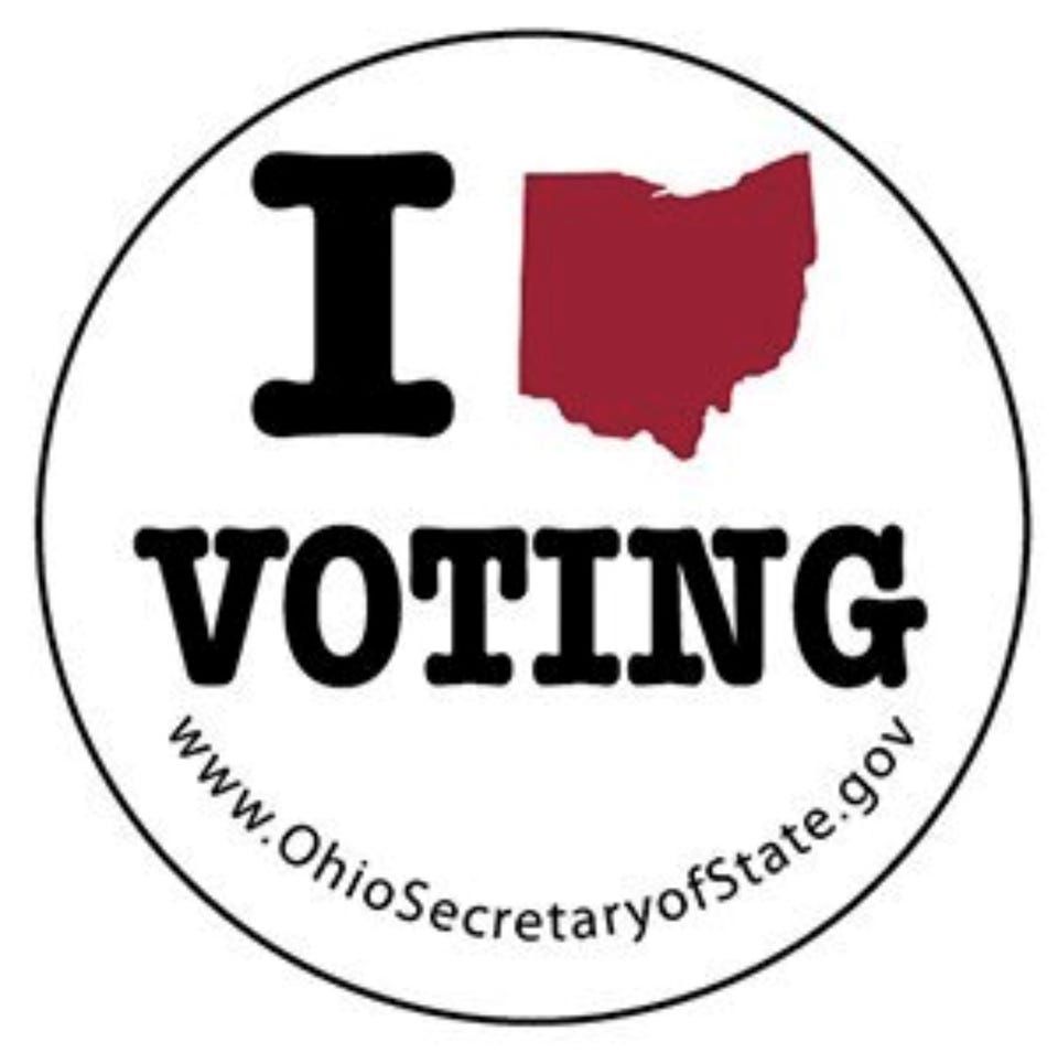 Ohio elections sticker