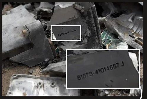 A picture of wreckage from the massacre with a clearly visible serial number on which traces back to Woodward, a company headquartered in Fort Collins, Colorado.