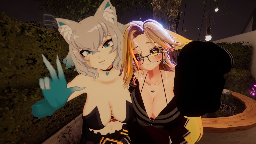 Dandyfloss and Naya in VRChat
