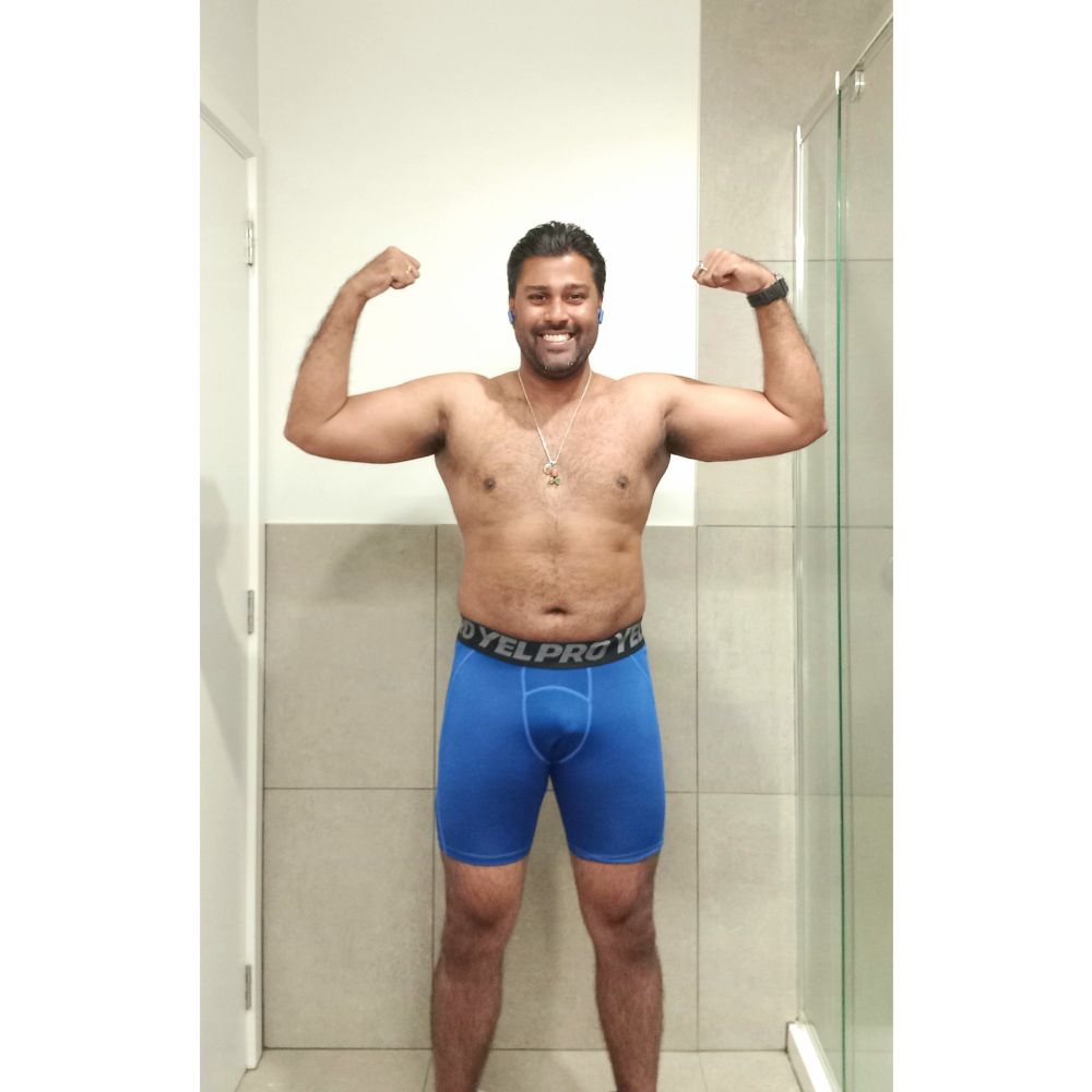 Happy flexing after a good workout!!