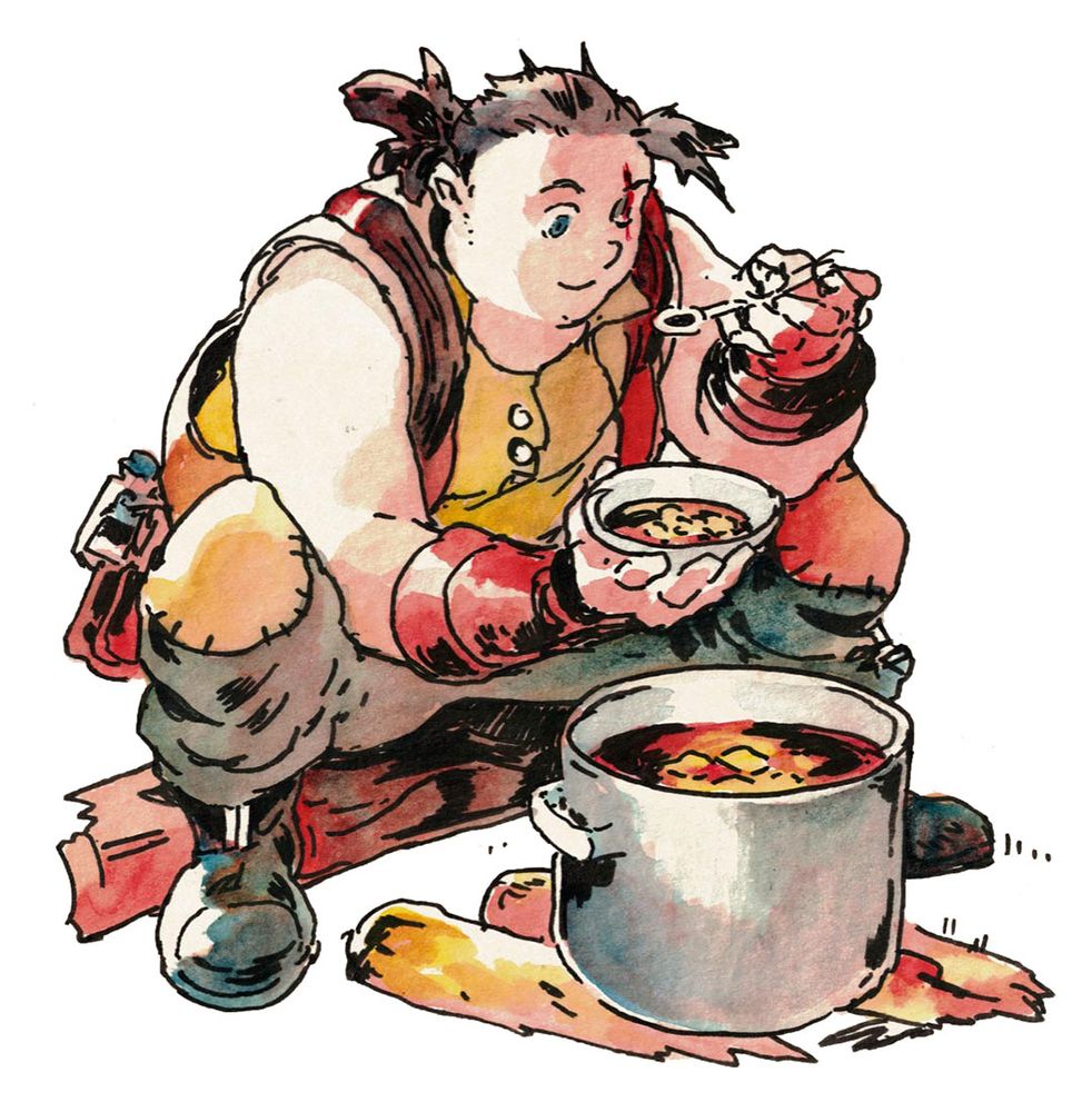 Character Garl from Sea of Stars