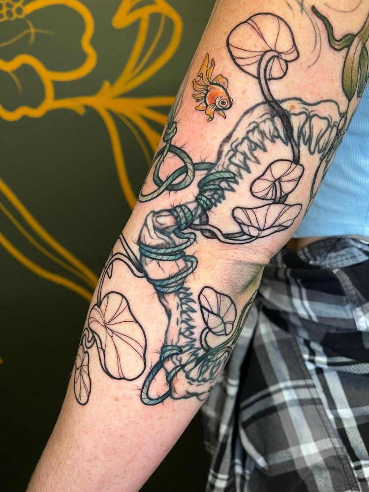 Give me your old shark jaw elbow tattoo and I’ll make it new and fancy!! 