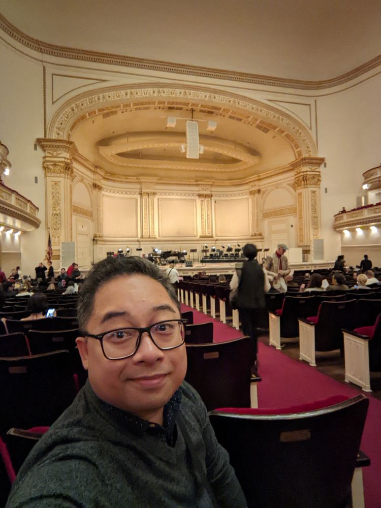Selfie at Carnegie Hall