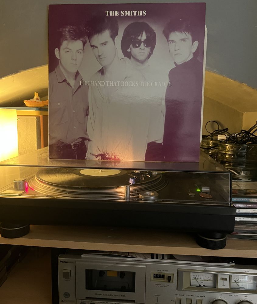 Vinyl LP on turntable - The Smiths - The Hand That Rocks the Cradle - The Troy Tate Demos