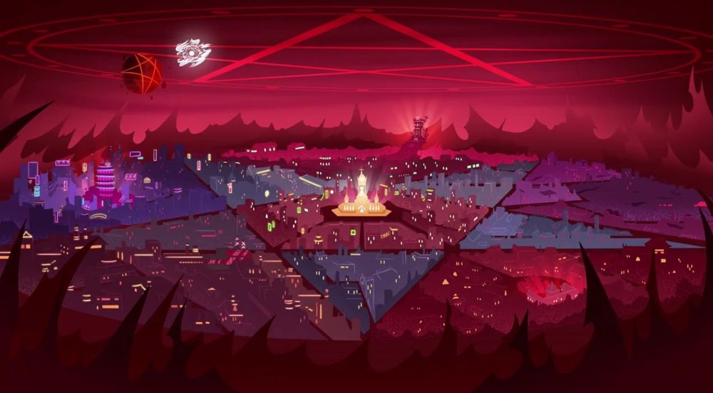 Pentagram City in Hazbin S1