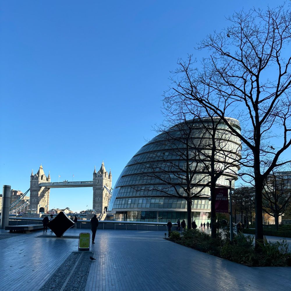 Tower Bridge and City Hall in London 