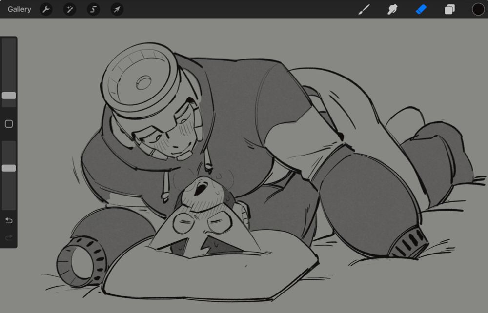 Fire lifting him his chest to give elec a chance to catch his breath. Elec huffs out hot puffs of air.