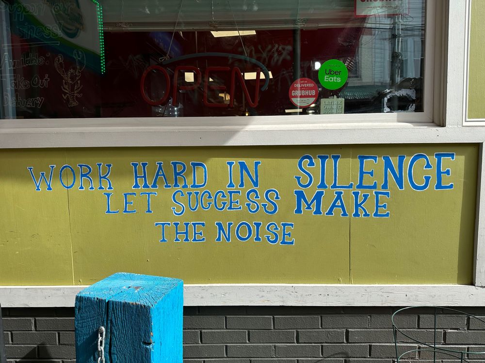 Work hard in silence let success make the noise