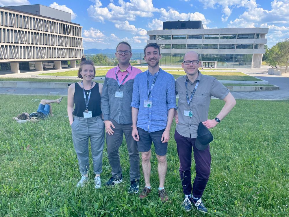 Social Media Team of the bioDGPs and DGPA account (from left): Maria Meier, Sebastian Ocklenburg, Stephan Nebe, Thomas Dresler and Maurizio Sicorello (not in the picture)