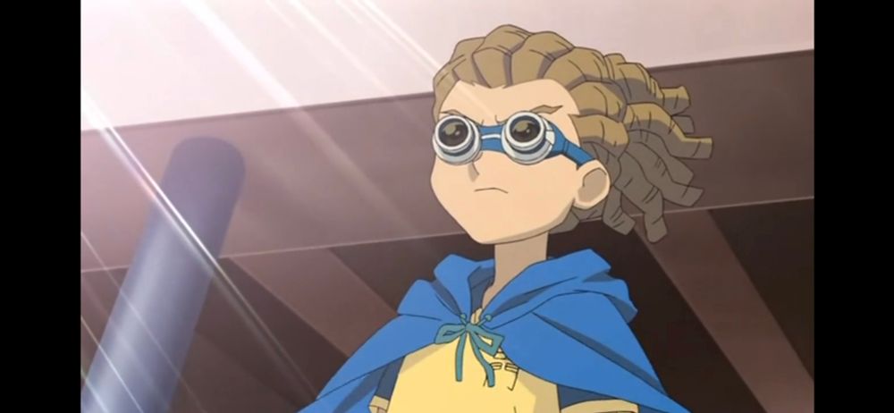 Personagem Yuuto Kido, outrora capitão do Instituto Imperial, aparece em campo usando o uniforme da Raimon.