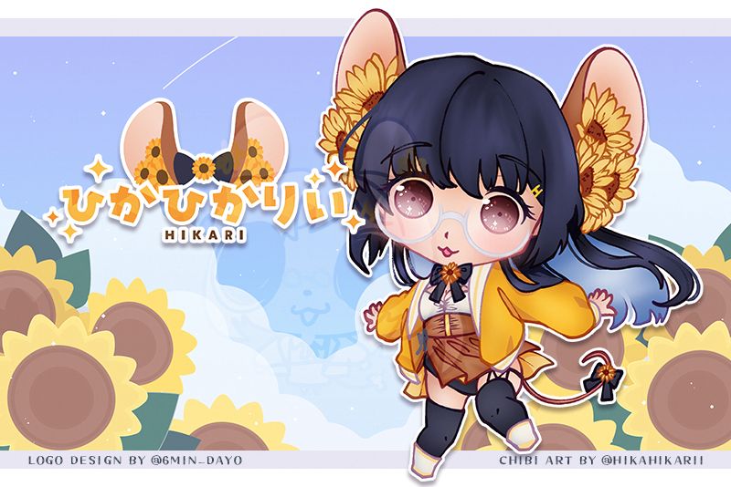 chibi by hikahikarii logo by 6min_dayo