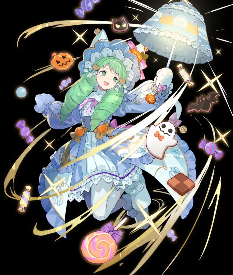 Flayn in her Silly Kitty Cat Halloween outfit from FE: Heroes