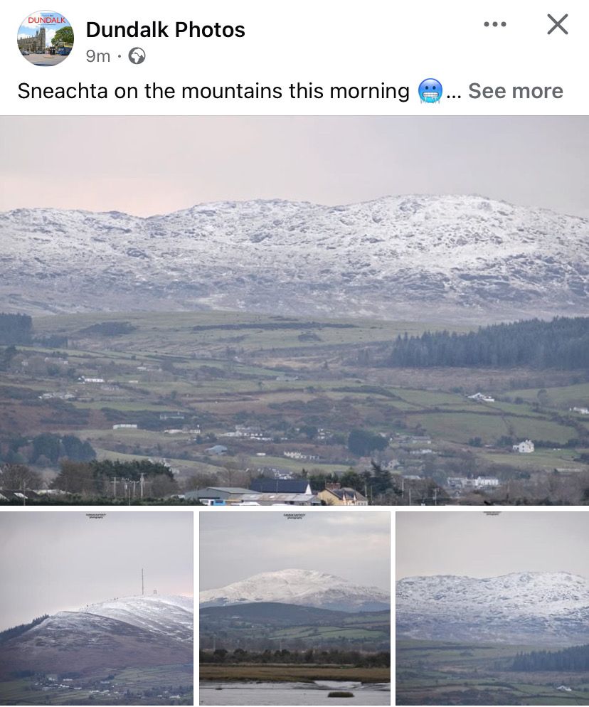 Diverse photo de montagne enneigée 