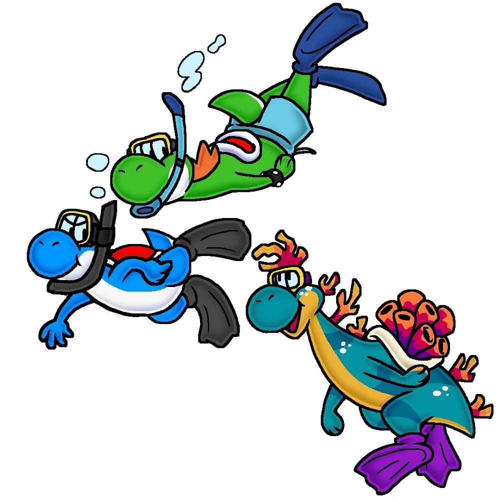 Snorkelling with Leeooshi and Reef (Churroshi's OC)