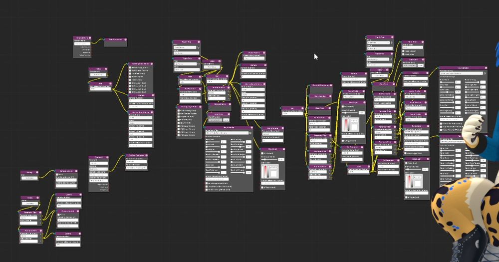 Vnyan 'before' of Ink's camera graphs. It's spaghetti. 