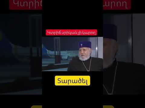 Տեսանյութը` համացանցից։Եթե ասվածի անգամ 50% է ճիշտ, նա չի կարող կաթողիկոս լինել։ Քոմենթում չհայհոյել