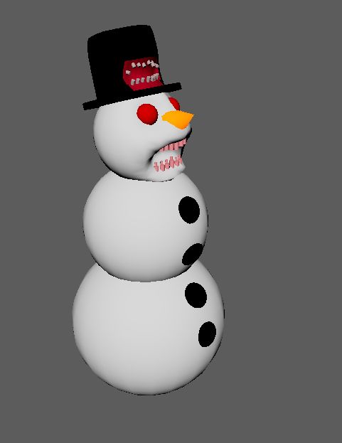 Frosty the snowman put the wrong hat on...