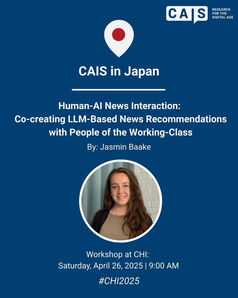 Titel des Beitrags von Jasmin “Human-AI News Interaction: Co-creating LLM-Based News Recommendations with People of the Working-Class”