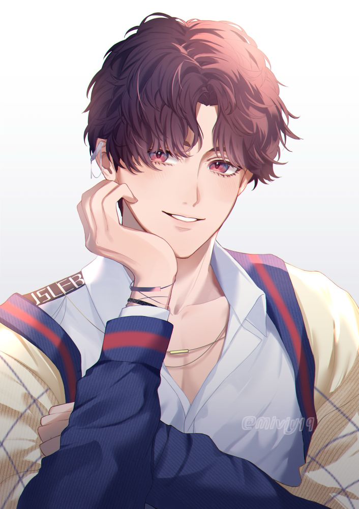 Fanart of Rafayel from Love and Deepspace.