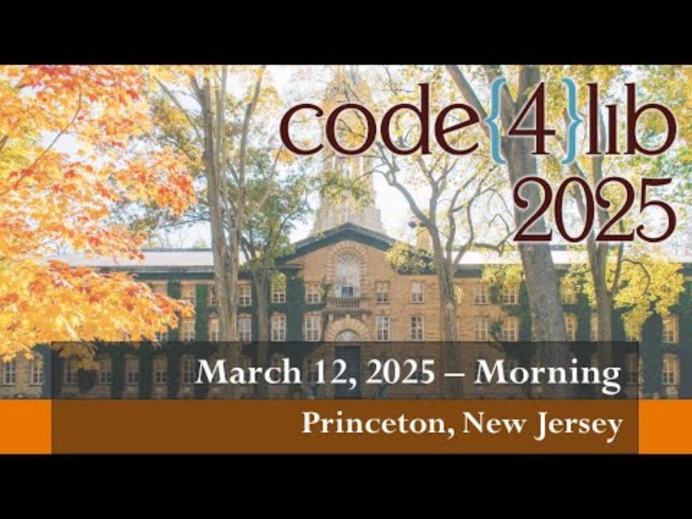 Code4Lib 2025 — Day 3 Morning
