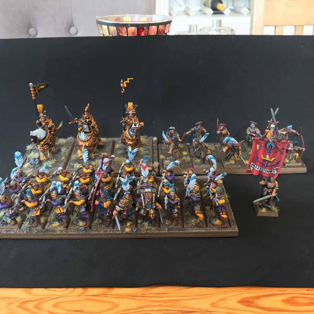 Square based marienburg infantry with demigrphys