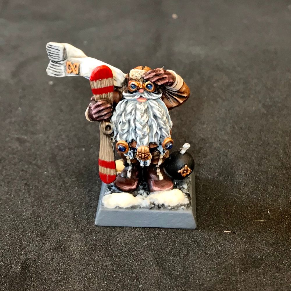 Metal Grombrindal pilot sculpt painted like biggles