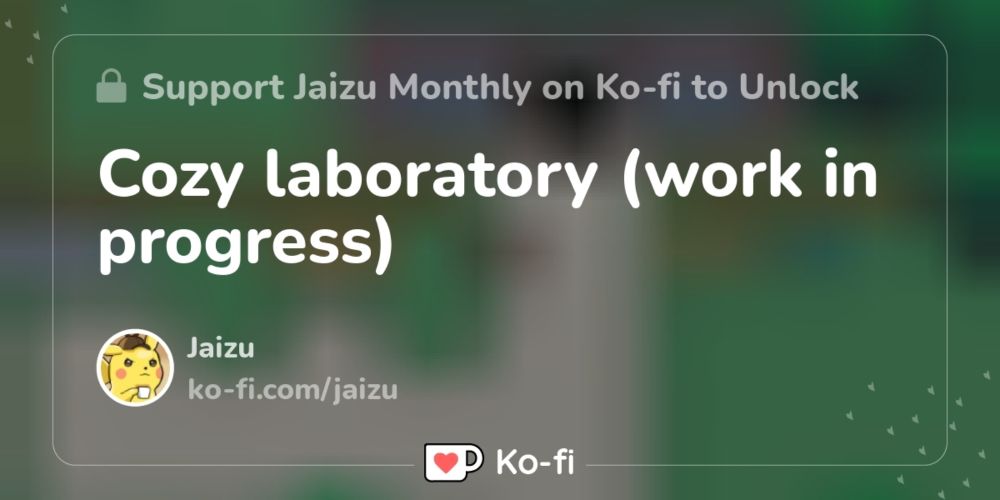 Cozy laboratory (work in progress) - Click to view on Ko-fi