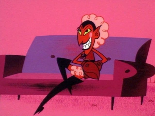 Him from the late 90s cartoon Power Puff Girls. Him was always a gender defying diva. 