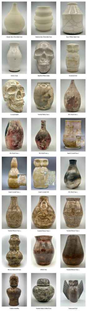 A collection of Alchemy's pottery from the Neutrals collection