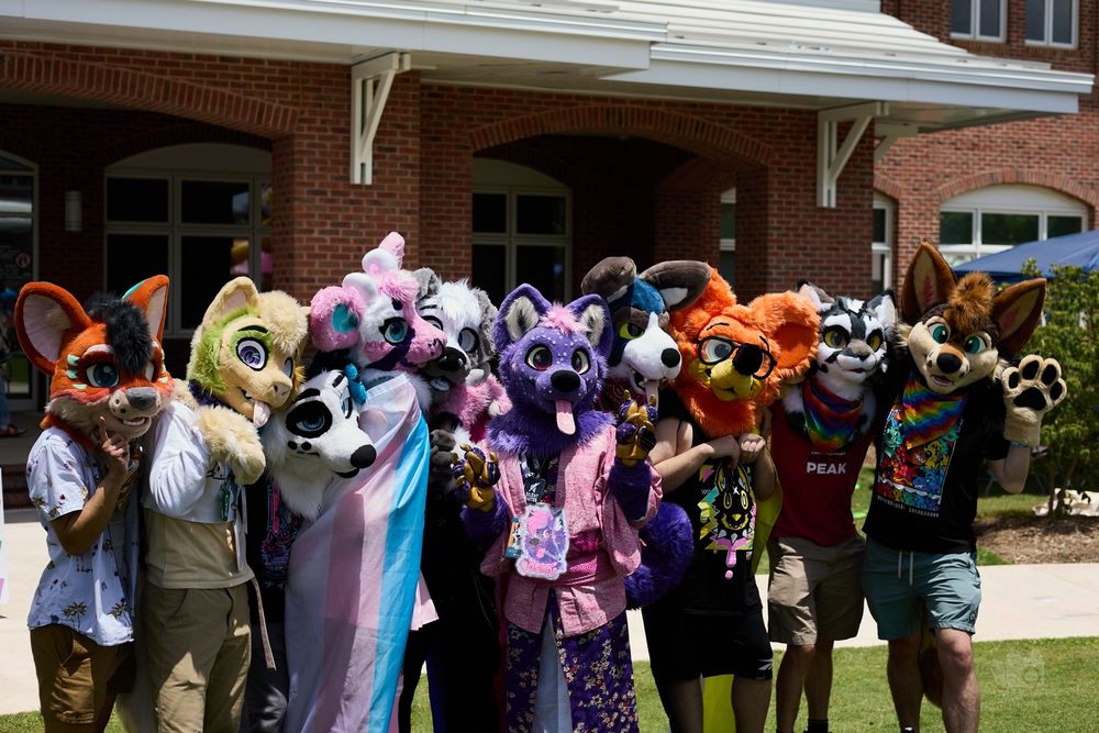 Group photo of furries. 