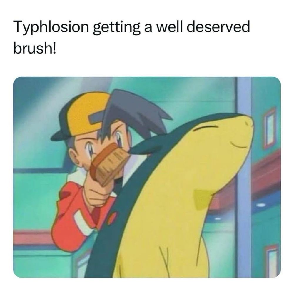 Allow me to add this for context 

“ Following the recent Game Freak leaks, one of the most shocking revelations
involves disturbing lore regarding the lokemon lyphlosion. The leaks, dubbed "Teraleaks." include an unreleased story that implies Typhlosion
kidnaps a young girl. leading to dark consequences, including the birth of n half-human, half-Pokemon hybrid. This unexpected narrative twist has set the internet ablaze, particularly on platforms like Twitter, where users have
expressed ther reactions through memes jokes and commentary “