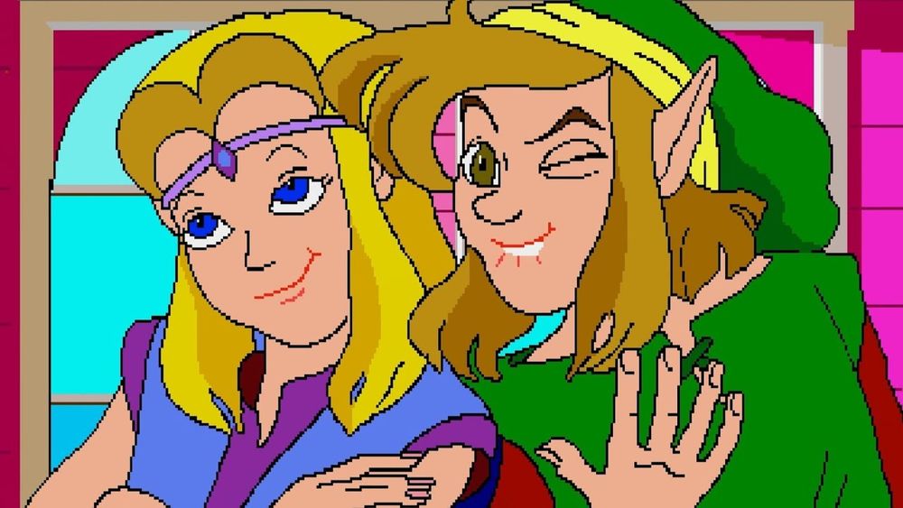 A screenshot from one of the infamous Zelda games on the Philips CD-i.