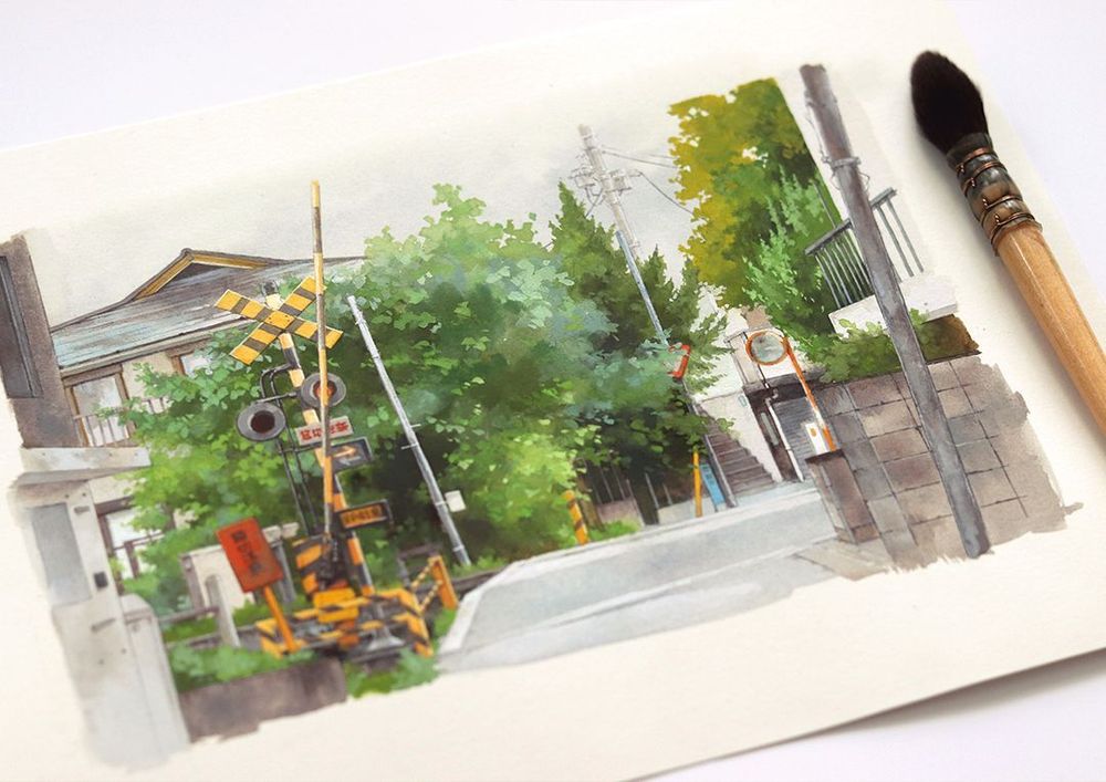 a photo of a traditional painting