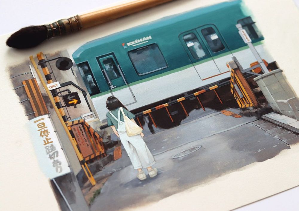 a photo of a traditional painting