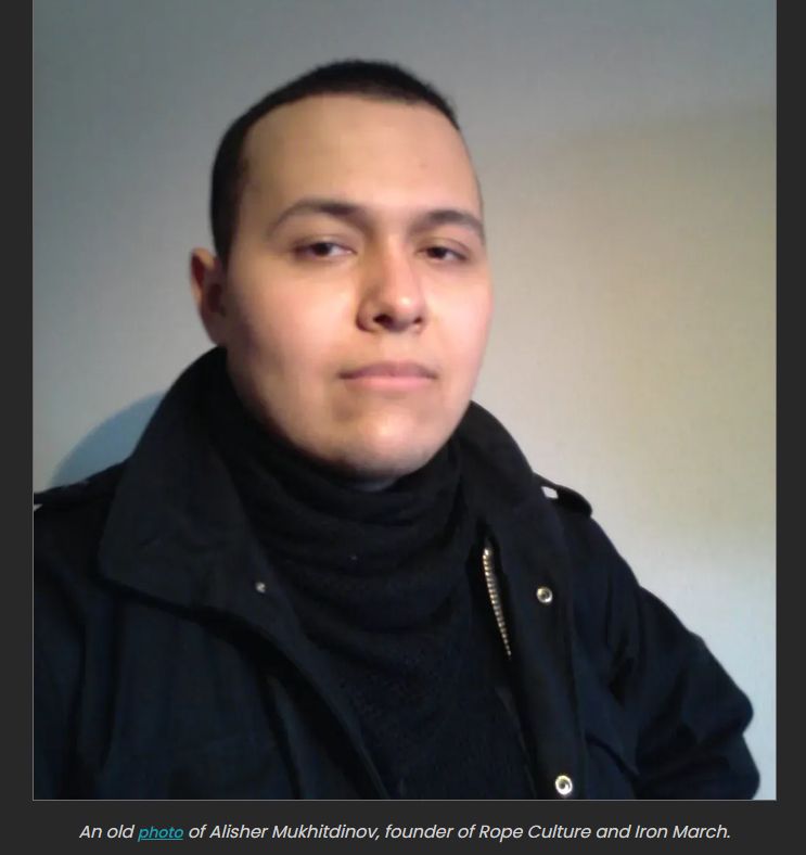 An old photo of Alisher Mukhitdinov, founder of Rope Culture and Iron March.